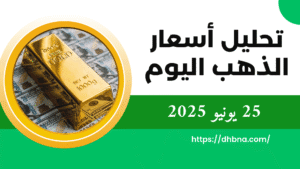 تحليل وتوقعات سعر الذهب اليوم في 25 يونيو 2025