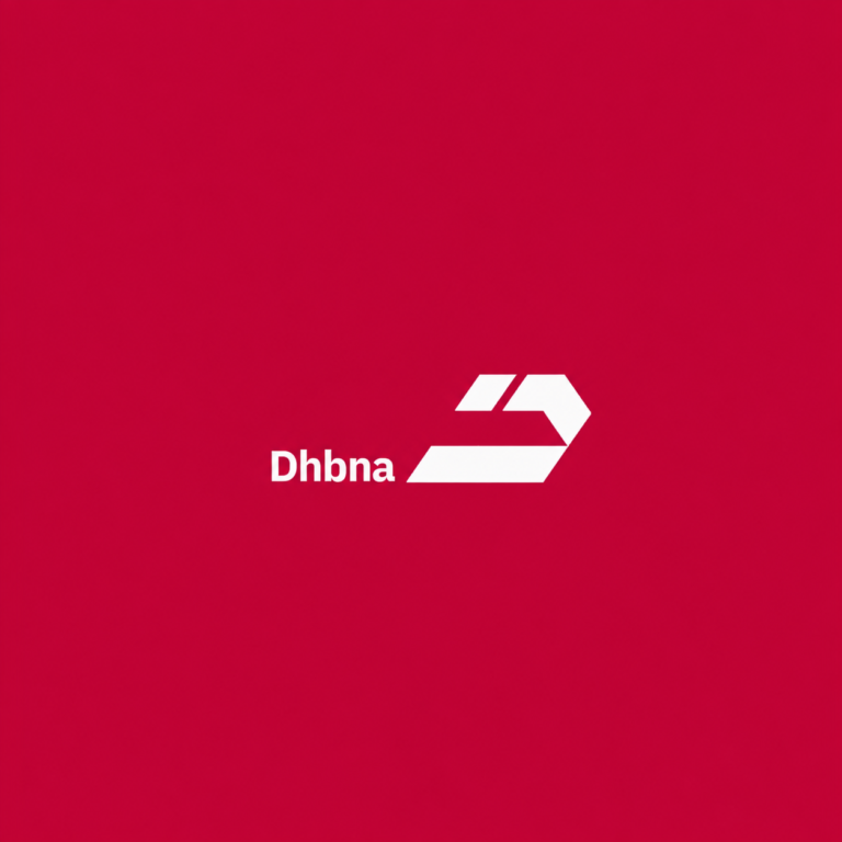 Dhbna official logo on a red background representing a falling gold market and negative price movement.