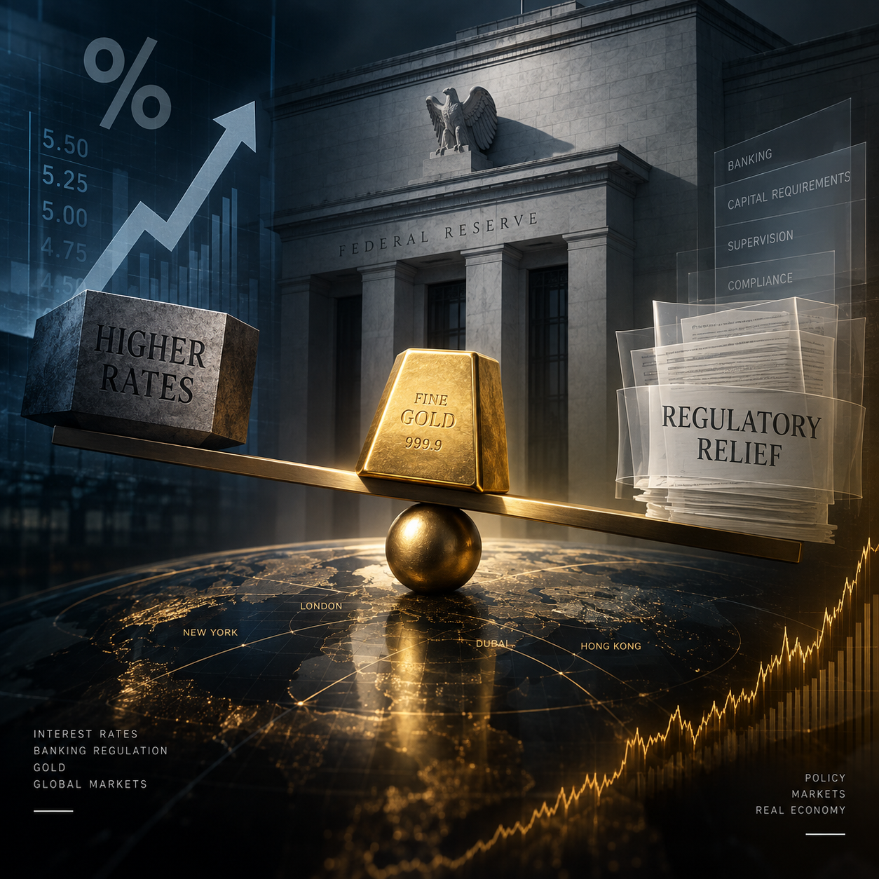 Gold between higher rates and lighter bank oversight | الذهب بين الفائدة والرقابة المصرفية